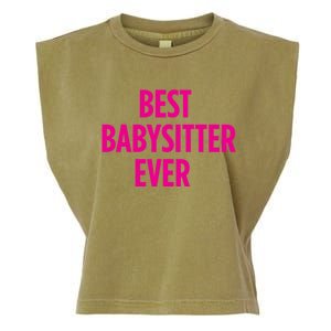 Best Sitter Ever Cute Gift Garment-Dyed Women's Muscle Tee