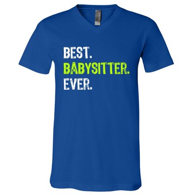 Best Sitter Ever Cute Gift V-Neck T-Shirt