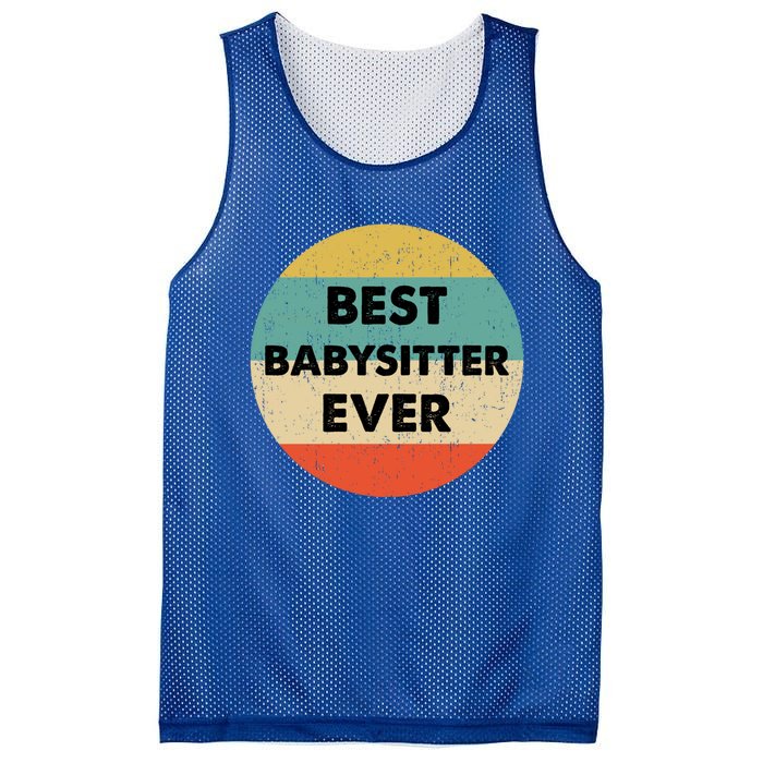 Best Sitter Ever Funny Gift Mesh Reversible Basketball Jersey Tank