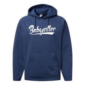 Best Sitter Ever Gift Performance Fleece Hoodie