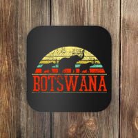 Botswana Safari Elephant Vintage Coaster