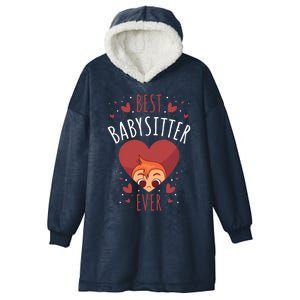 Best Sitter Ever Cool Gift Hooded Wearable Blanket