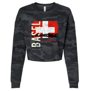 Basel Switzerland Europe Cropped Pullover Crew