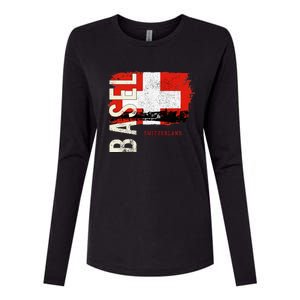 Basel Switzerland Europe Womens Cotton Relaxed Long Sleeve T-Shirt