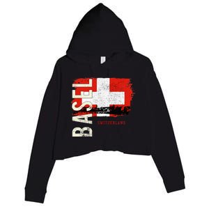 Basel Switzerland Europe Crop Fleece Hoodie