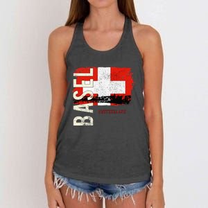 Basel Switzerland Europe Women's Knotted Racerback Tank