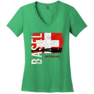 Basel Switzerland Europe Women's V-Neck T-Shirt