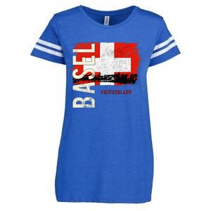 Basel Switzerland Europe Enza Ladies Jersey Football T-Shirt