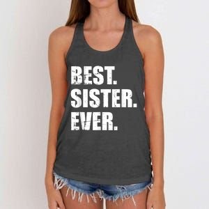 Best Sister Ever Women's Knotted Racerback Tank