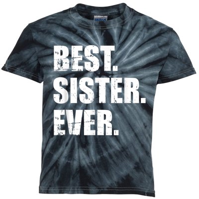 Best Sister Ever Kids Tie-Dye T-Shirt