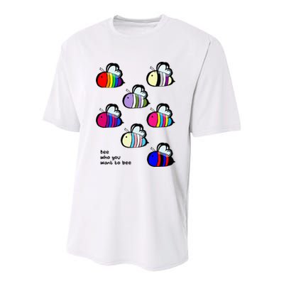 Bee Swarm Essential Bee Who You Want To Bee Youth Performance Sprint T-Shirt