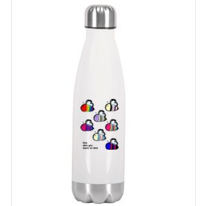 Bee Swarm Essential Bee Who You Want To Bee Stainless Steel Insulated Water Bottle