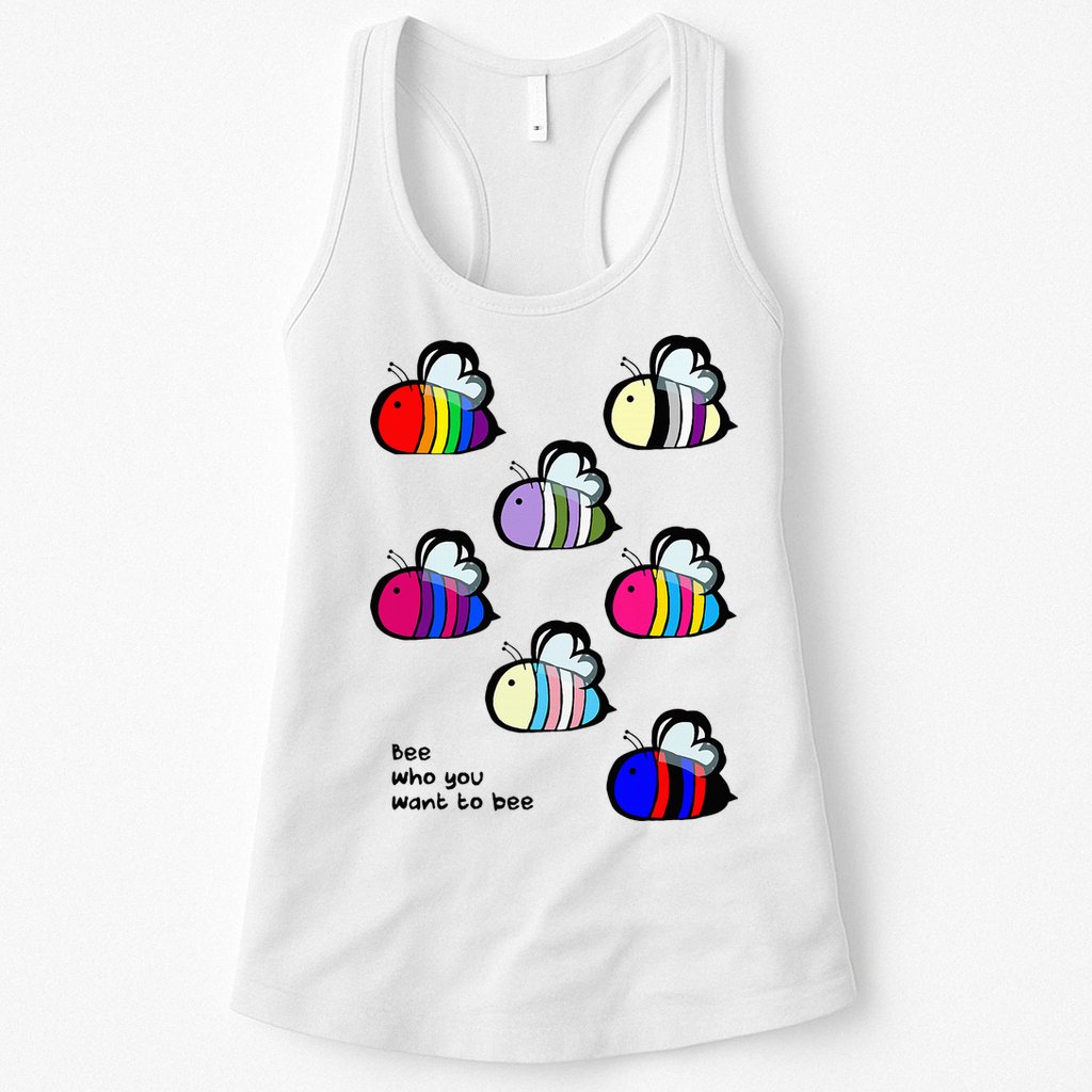 Bee Swarm Essential Bee Who You Want To Bee Womens Tank Top