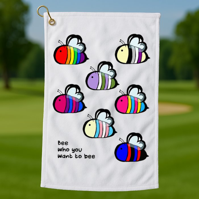 Bee Swarm Essential Bee Who You Want To Bee Golf Towel