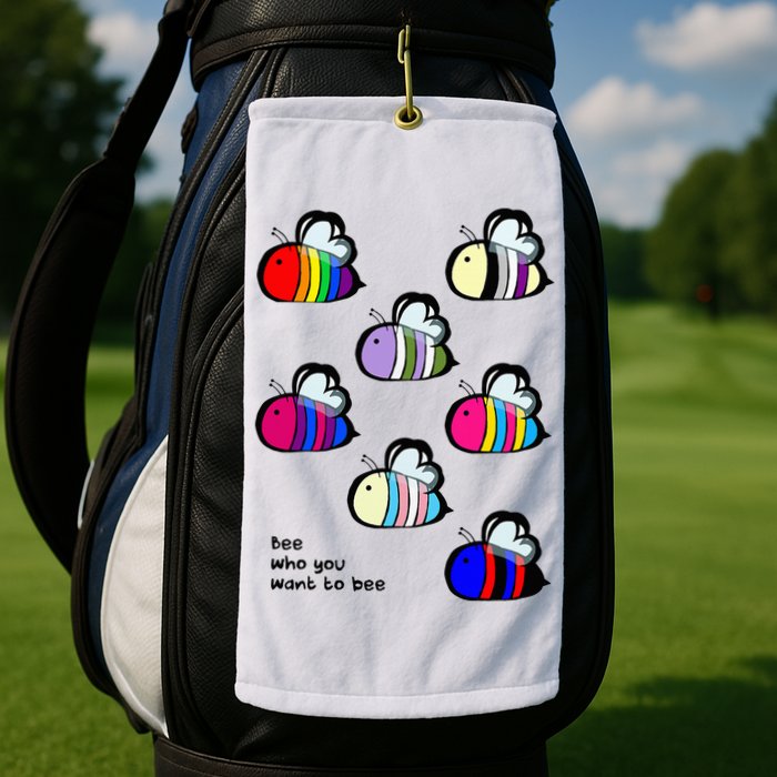 Bee Swarm Essential Bee Who You Want To Bee Golf Towel