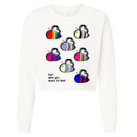 Bee Swarm Essential Bee Who You Want To Bee Cropped Pullover Crew