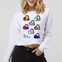 Bee Swarm Essential Bee Who You Want To Bee Cropped Pullover Crew