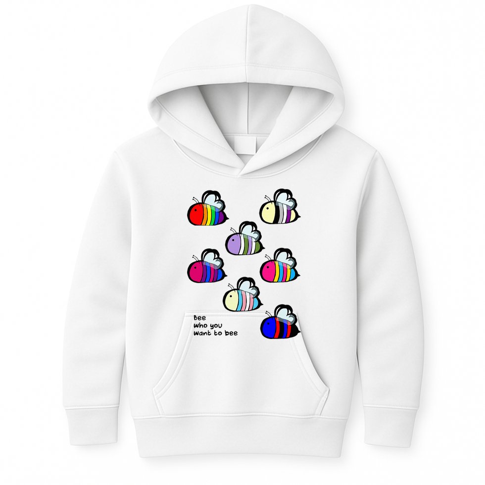Bee Swarm Essential Bee Who You Want To Bee Kids Hoodie