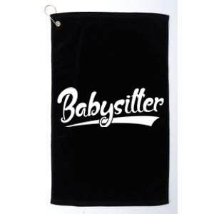 Best Sitter Ever Great Gift Platinum Collection Golf Towel