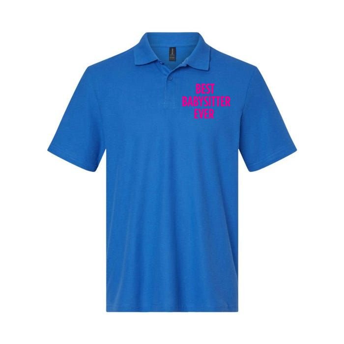 Best Sitter Ever Gift Softstyle Adult Sport Polo