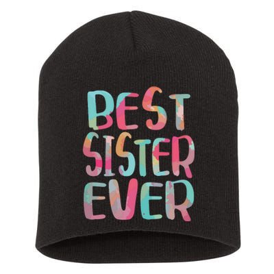 Best Sister Ever Mothers Day Short Acrylic Beanie