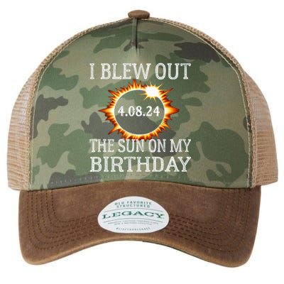 Birthday Solar Eclipse I Blew Out The Sun On My Birthday Legacy Tie Dye Trucker Hat