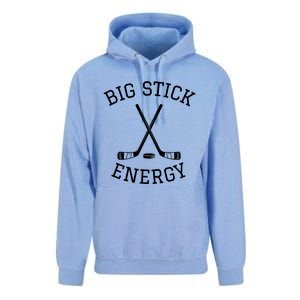 Big Stick Energy Play Hockey Sticks Great Gift Unisex Surf Hoodie