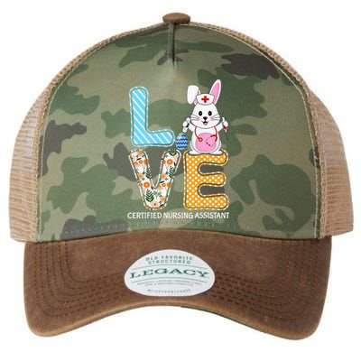 bunny stethoscope easter egg love cna nurse Legacy Tie Dye Trucker Hat