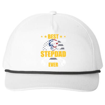 Best Stepdad Ever Guitarist Guitar Lover Stepdad Gift Snapback Five-Panel Rope Hat