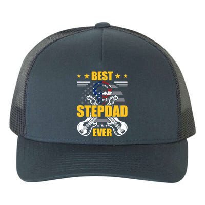 Best Stepdad Ever Guitarist Guitar Lover Stepdad Gift Yupoong Adult 5-Panel Trucker Hat