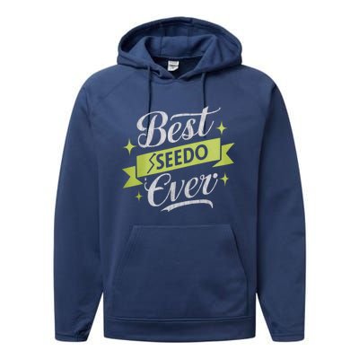 Best Seedo Ever Great Gift Arabic Grandpa Great Gift Performance Fleece Hoodie