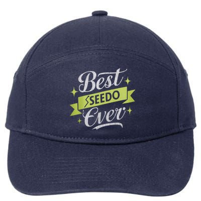 Best Seedo Ever Great Gift Arabic Grandpa Great Gift 7-Panel Snapback Hat