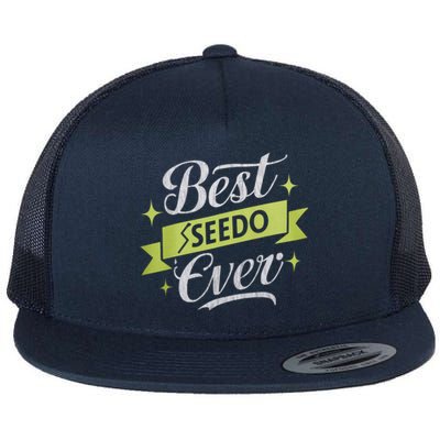 Best Seedo Ever Great Gift Arabic Grandpa Great Gift Flat Bill Trucker Hat