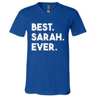 Best Sarah Ever Cute Personalized Name Funny Gift V-Neck T-Shirt