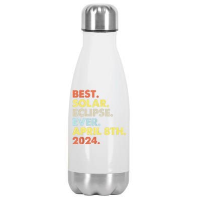 Best Solar Eclipse Ever April 8th 2024 Totality Astronomy Stainless Steel Insulated Water Bottle