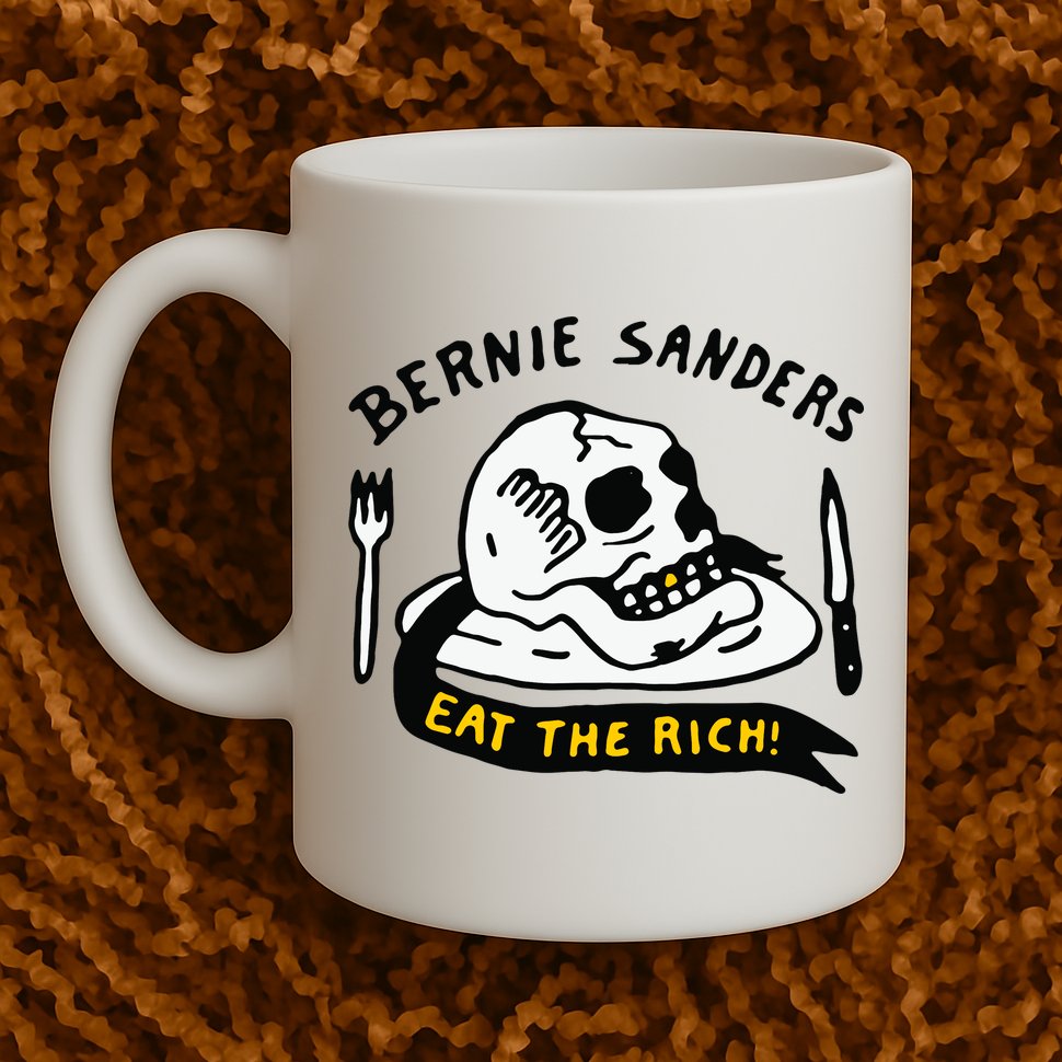 Bernie Sanders Eat The Rich Mug
