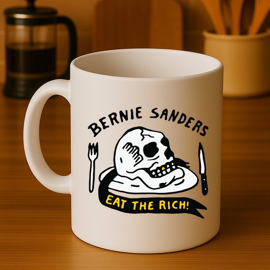 Bernie Sanders Eat The Rich Mug