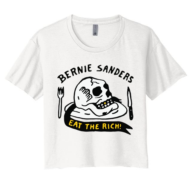 Bernie Sanders Eat The Rich Crop Top