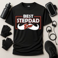 Best Stepfather Ever Stepdad Fathers Day Step Dad Sayings Meaningful Gift Cooling Performance Crew T-Shirt