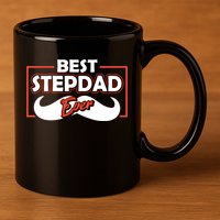 Best Stepfather Ever Stepdad Fathers Day Step Dad Sayings Meaningful Gift 11oz C Handle Ceramic Mug