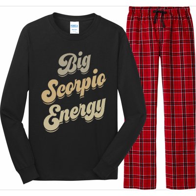 Big Scorpio Energy Scorpio  Astrology Zodiac Sign  Long Sleeve Pajama Set