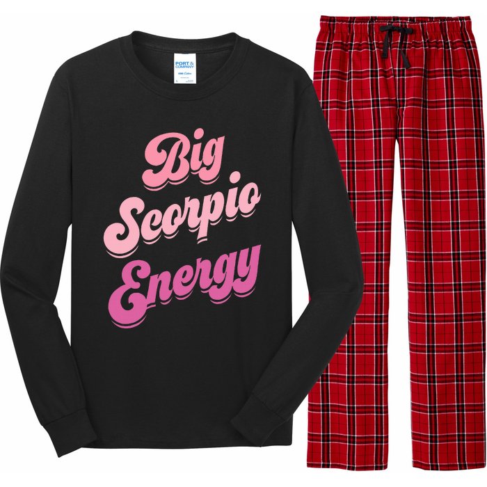 Big Scorpio Energy Scorpio Zodiac Sign Long Sleeve Pajama Set