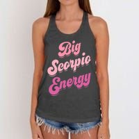 Big Scorpio Energy Scorpio Zodiac Sign Women's Knotted Racerback Tank