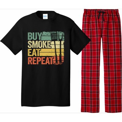 Buy Smoke Eat Repeat Barbecue Smoking Meat Bbq Pig Pork Rub Gift Pajama Set