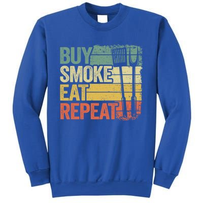 Buy Smoke Eat Repeat Barbecue Smoking Meat Bbq Pig Pork Rub Gift Sweatshirt