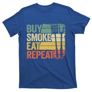 Buy Smoke Eat Repeat Barbecue Smoking Meat Bbq Pig Pork Rub Gift T-Shirt