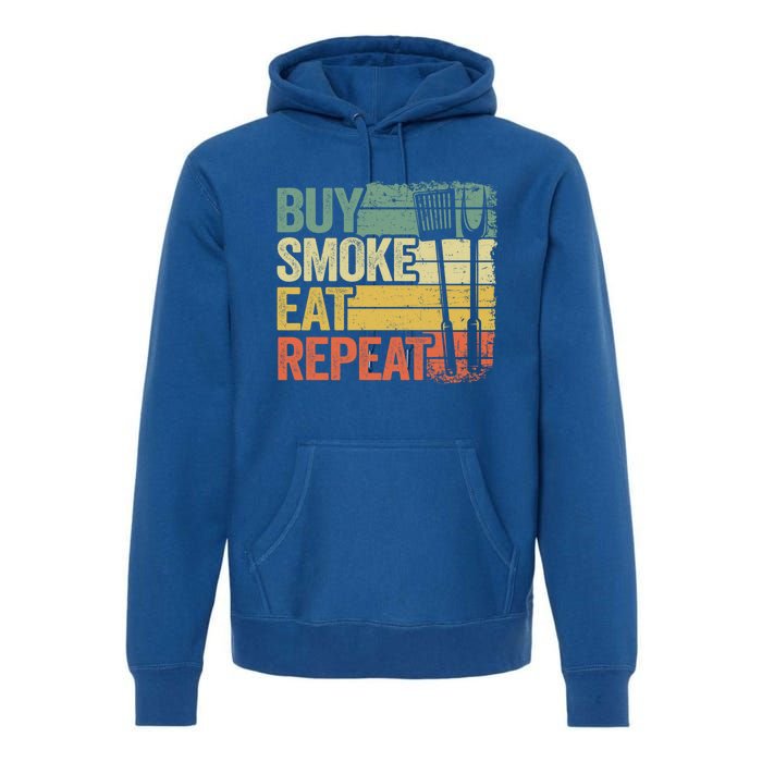 Buy Smoke Eat Repeat Barbecue Smoking Meat Bbq Pig Pork Rub Gift Premium Hoodie