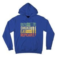 Buy Smoke Eat Repeat Barbecue Smoking Meat Bbq Pig Pork Rub Gift Tall Hoodie