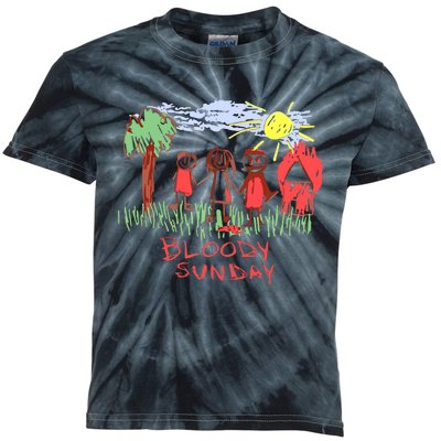 Bloody Sunday Earth Day Kids Tie-Dye T-Shirt