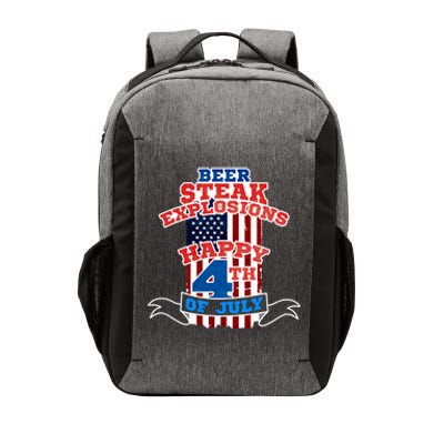 Beer Steak Explosions Happy 4th Of July Patriotic Day Gift Vector Backpack